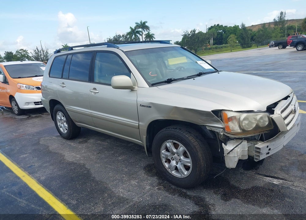 2002 TOYOTA HIGHLANDER LIMITED V6 VIN: JTEHF21A620089205