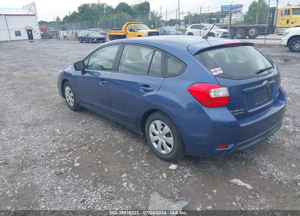 2013 SUBARU IMPREZA 2.0I VIN: JF1GPAA64D2896418