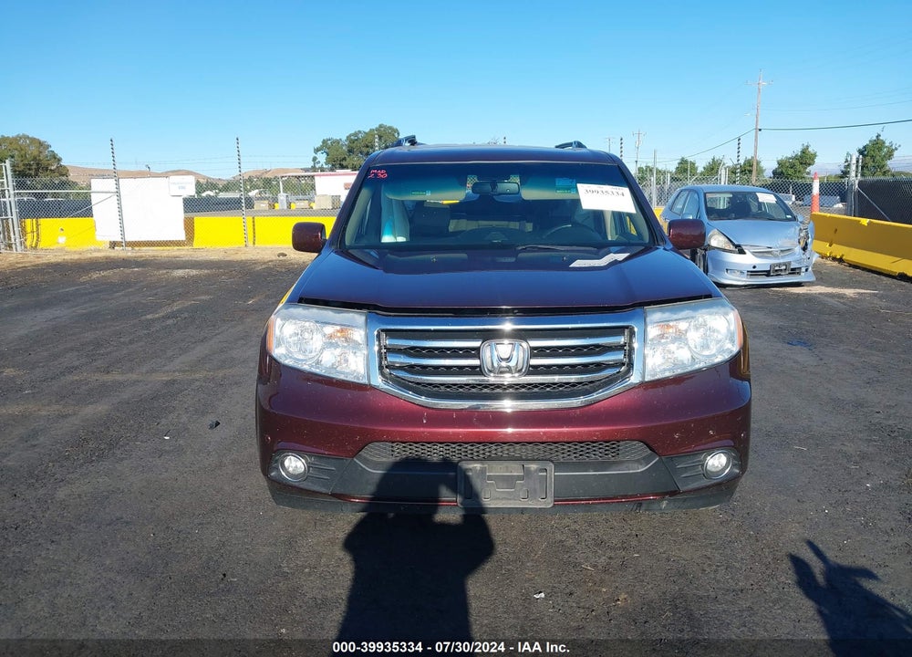 2012 HONDA PILOT TOURING VIN: 5FNYF4H90CB065528