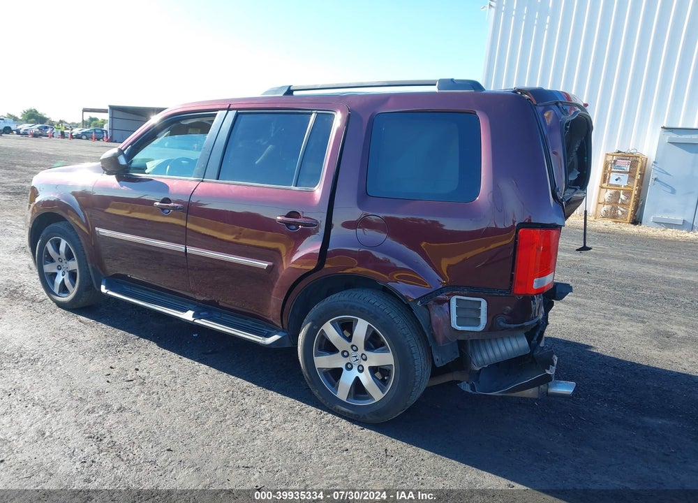 2012 HONDA PILOT TOURING VIN: 5FNYF4H90CB065528