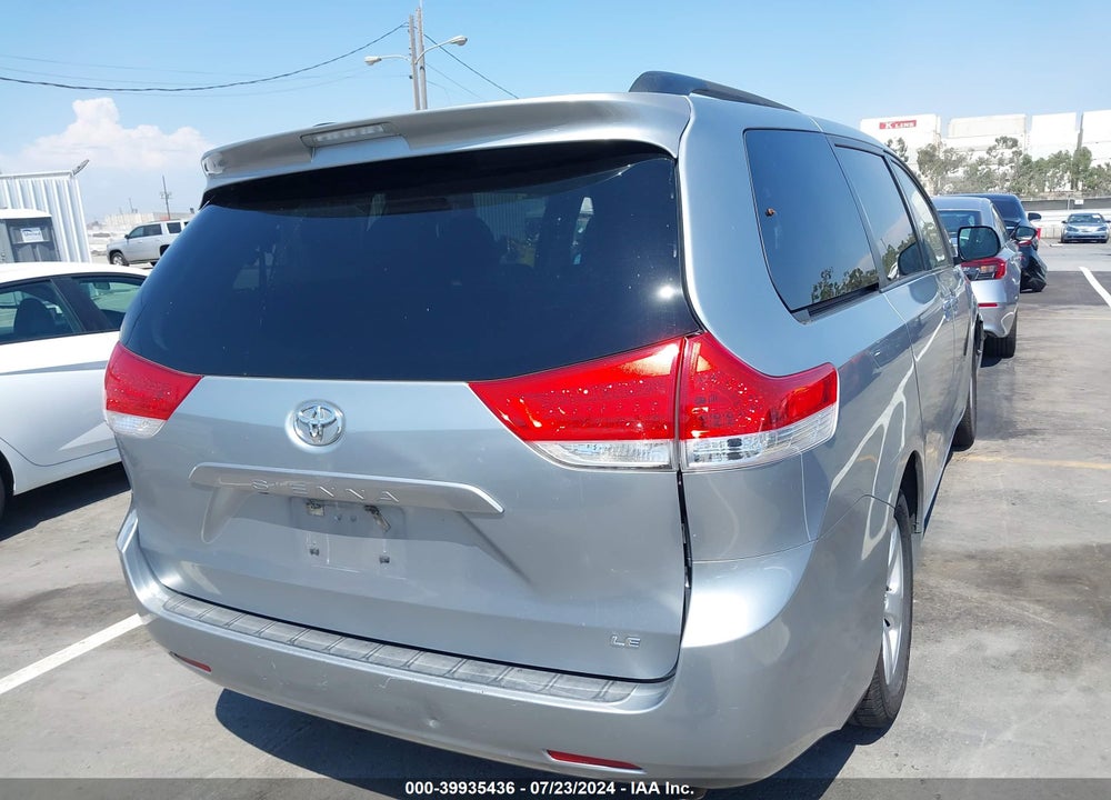 2011 TOYOTA SIENNA LE V6 VIN: 5TDKK3DC2BS056479
