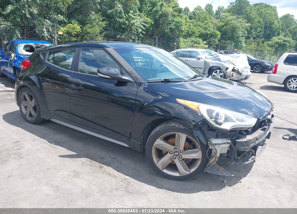 2014 HYUNDAI VELOSTER TURBO W/BLUE VIN: KMHTC6AEXEU190757