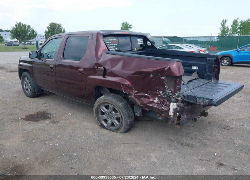 2008 HONDA RIDGELINE RTX VIN: 2HJYK16318H526368