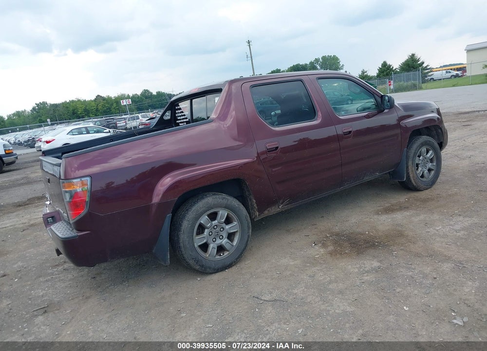 2008 HONDA RIDGELINE RTX VIN: 2HJYK16318H526368