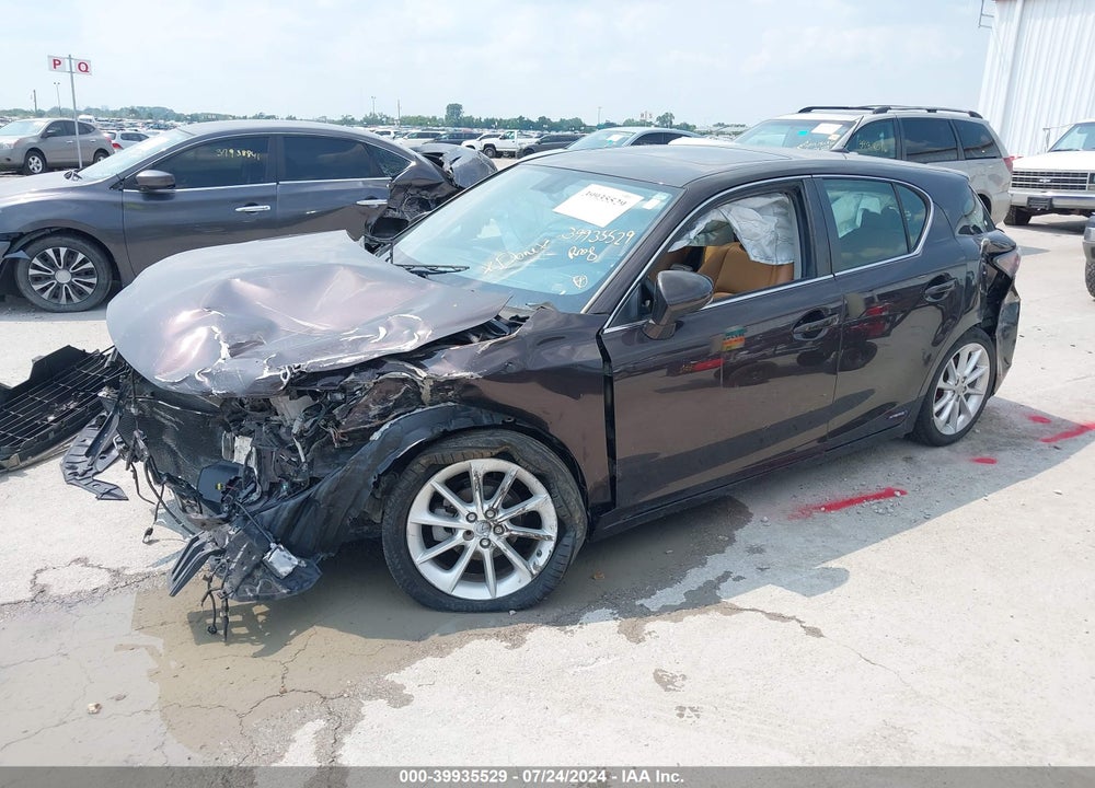 2012 LEXUS CT 200H PREMIUM VIN: JTHKD5BH3C2112232