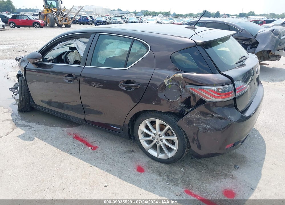 2012 LEXUS CT 200H PREMIUM VIN: JTHKD5BH3C2112232