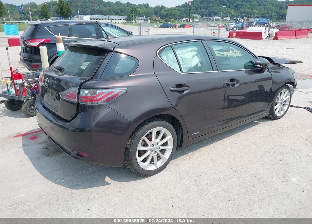 2012 LEXUS CT 200H PREMIUM VIN: JTHKD5BH3C2112232