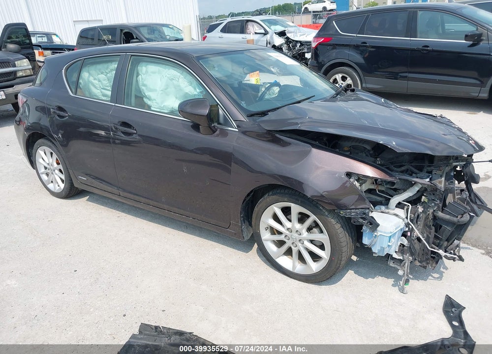 2012 LEXUS CT 200H PREMIUM VIN: JTHKD5BH3C2112232