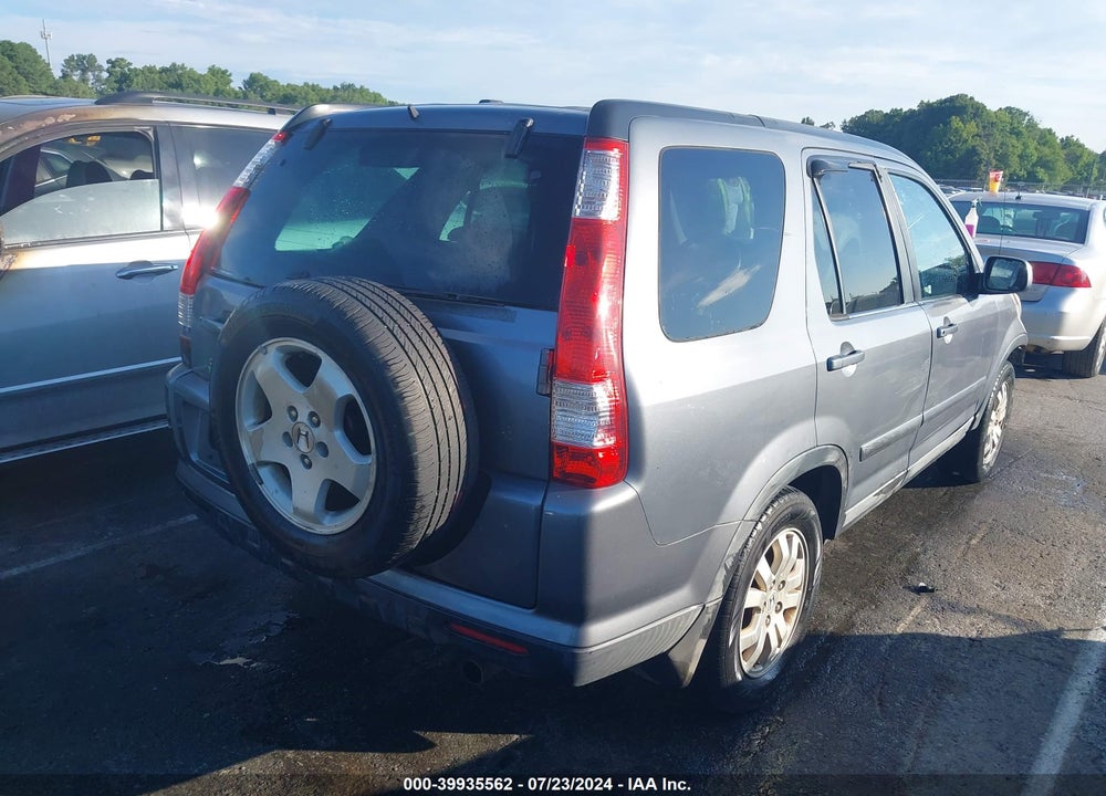 2005 HONDA CR-V SE VIN: SHSRD78965U316737