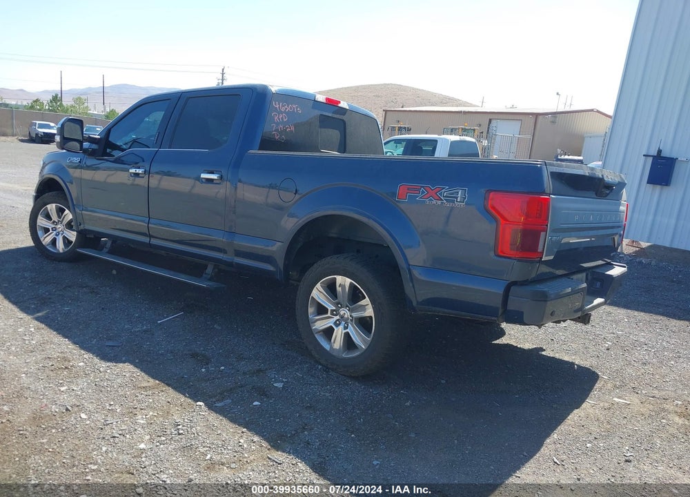 2019 FORD F-150 PLATINUM VIN: 1FTFW1E44KFA81367