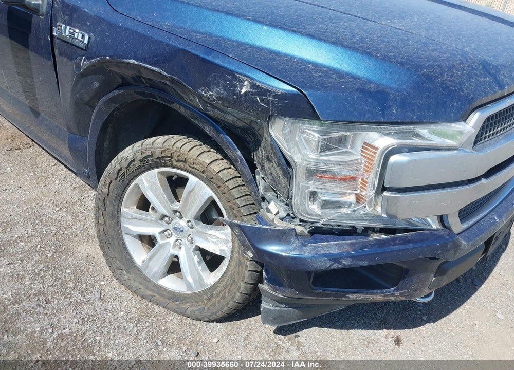 2019 FORD F-150 PLATINUM VIN: 1FTFW1E44KFA81367