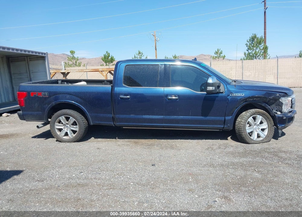 2019 FORD F-150 PLATINUM VIN: 1FTFW1E44KFA81367
