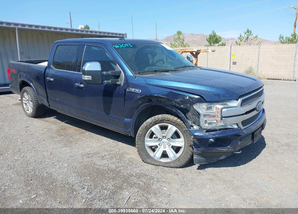 2019 FORD F-150 PLATINUM VIN: 1FTFW1E44KFA81367