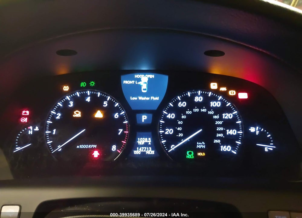 2008 LEXUS LS 460 VIN: JTHBL46F585068584