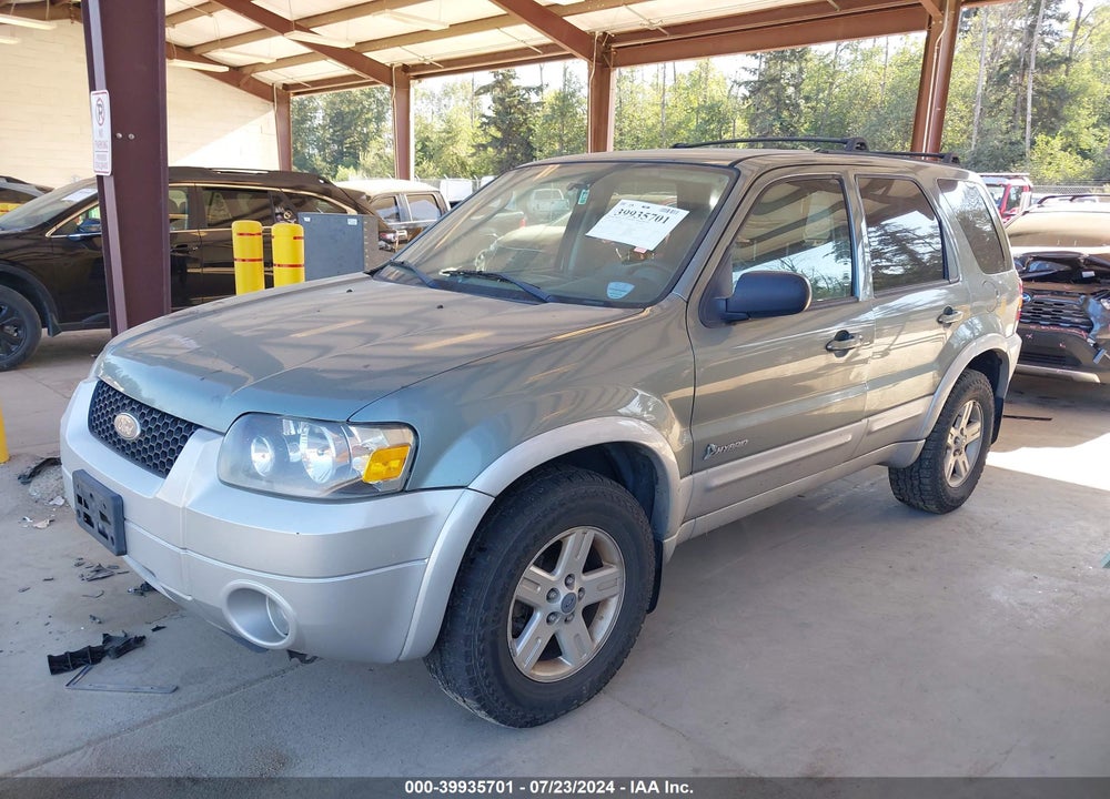 2006 FORD ESCAPE HYBRID VIN: 1FMCU96H76KA43293
