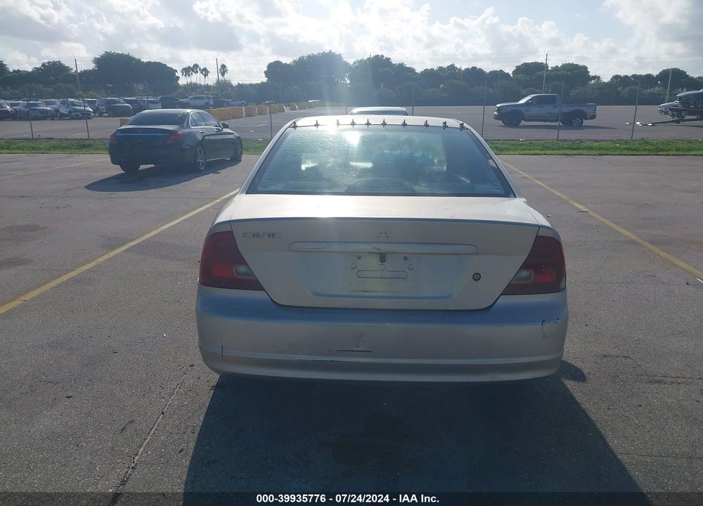 2002 HONDA CIVIC LX VIN: 1HGEM215X2L044445