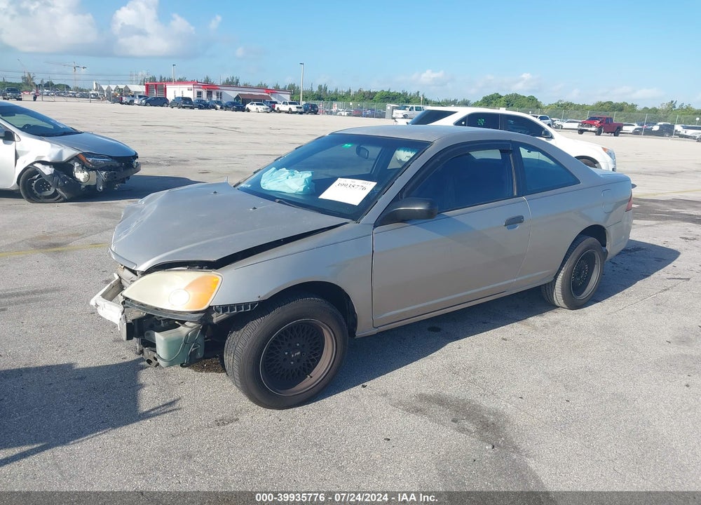 2002 HONDA CIVIC LX VIN: 1HGEM215X2L044445
