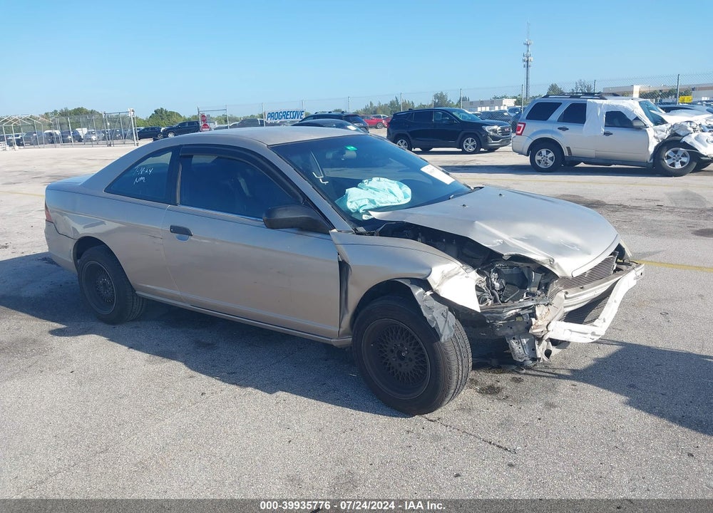 2002 HONDA CIVIC LX VIN: 1HGEM215X2L044445