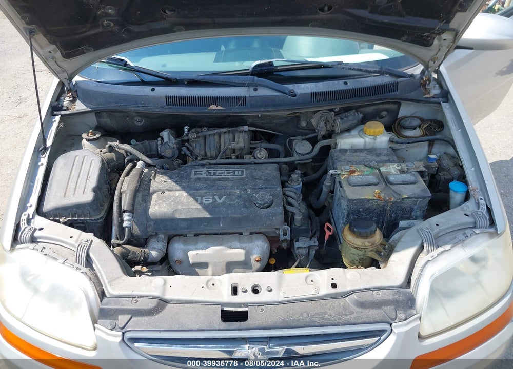 2005 CHEVROLET AVEO LS VIN: KL1TD52675B326736