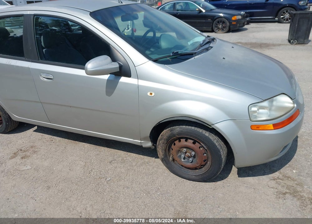 2005 CHEVROLET AVEO LS VIN: KL1TD52675B326736
