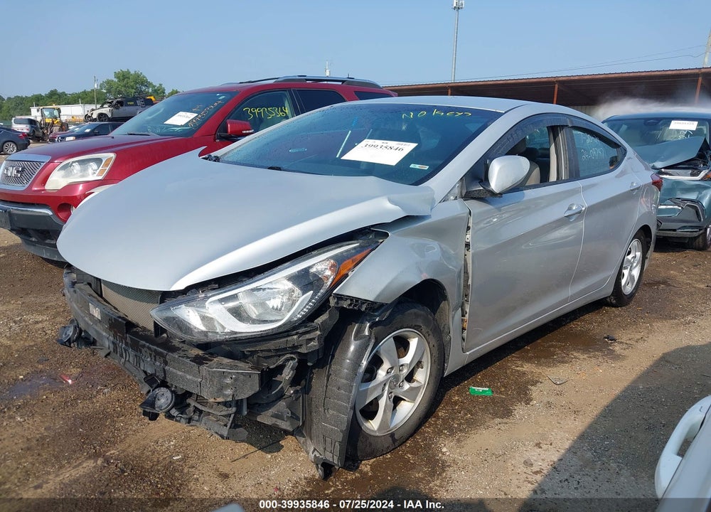 2014 HYUNDAI ELANTRA SE VIN: KMHDH4AEXEU075814