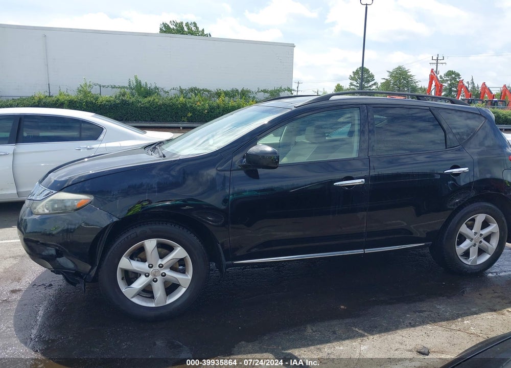 2009 NISSAN MURANO SL VIN: JN8AZ18W19W153929