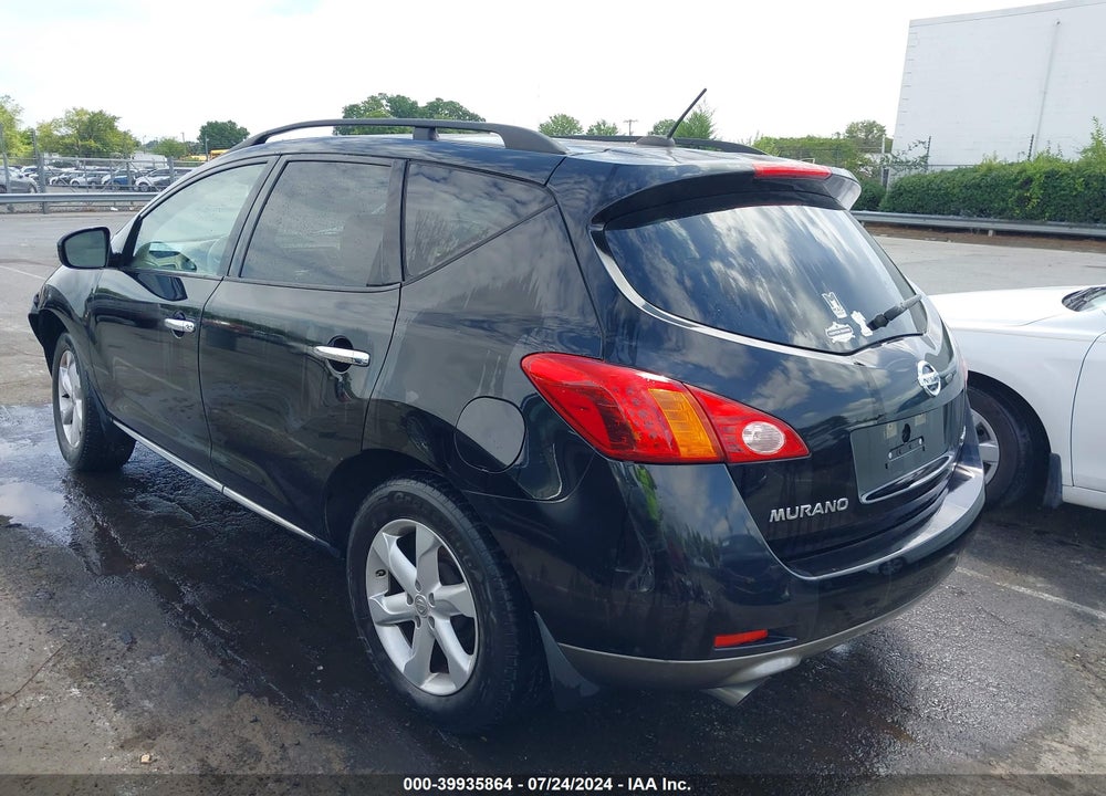 2009 NISSAN MURANO SL VIN: JN8AZ18W19W153929