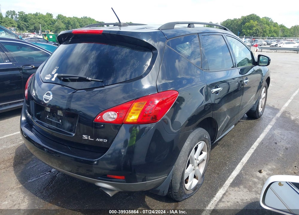 2009 NISSAN MURANO SL VIN: JN8AZ18W19W153929