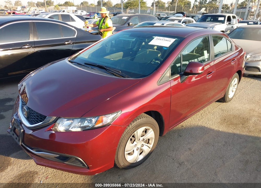2013 HONDA CIVIC LX VIN: 19XFB2F52DE251733