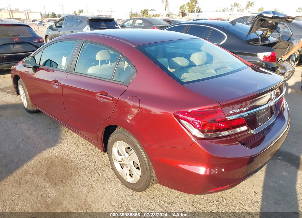 2013 HONDA CIVIC LX VIN: 19XFB2F52DE251733