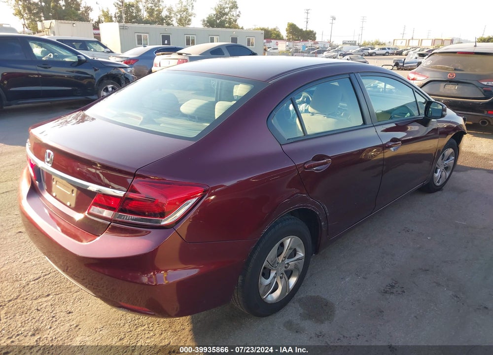 2013 HONDA CIVIC LX VIN: 19XFB2F52DE251733