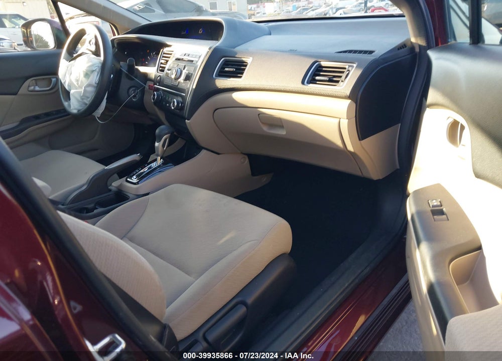 2013 HONDA CIVIC LX VIN: 19XFB2F52DE251733