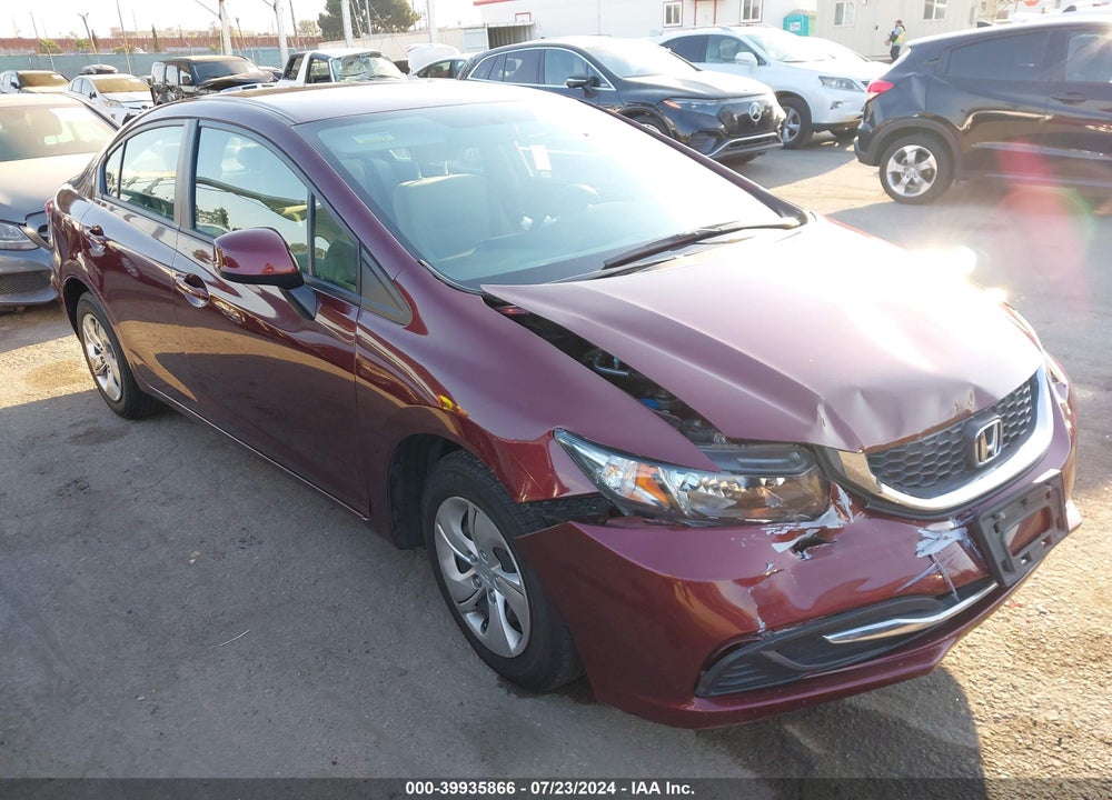 2013 HONDA CIVIC LX VIN: 19XFB2F52DE251733
