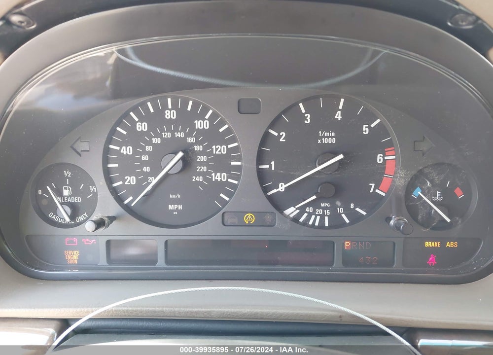 2001 BMW 740IL VIN: WBAGH83491DP26001