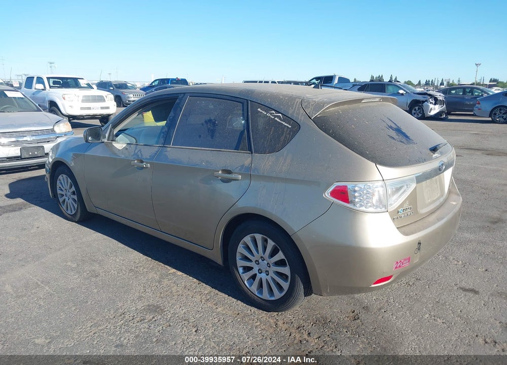 2008 SUBARU IMPREZA 2.5I VIN: JF1GH616X8H814186