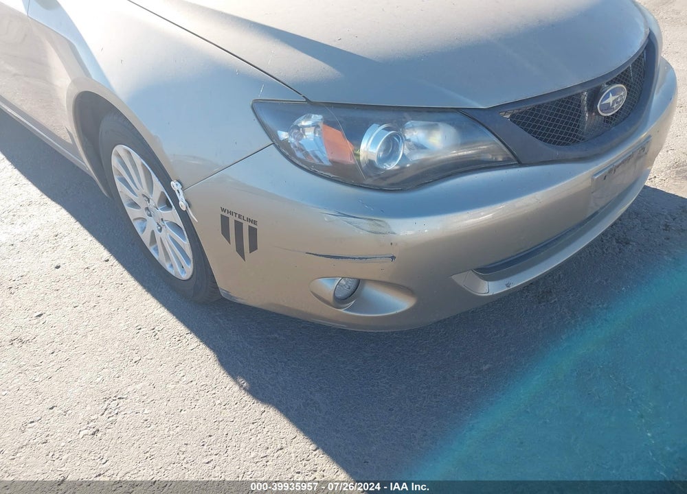 2008 SUBARU IMPREZA 2.5I VIN: JF1GH616X8H814186