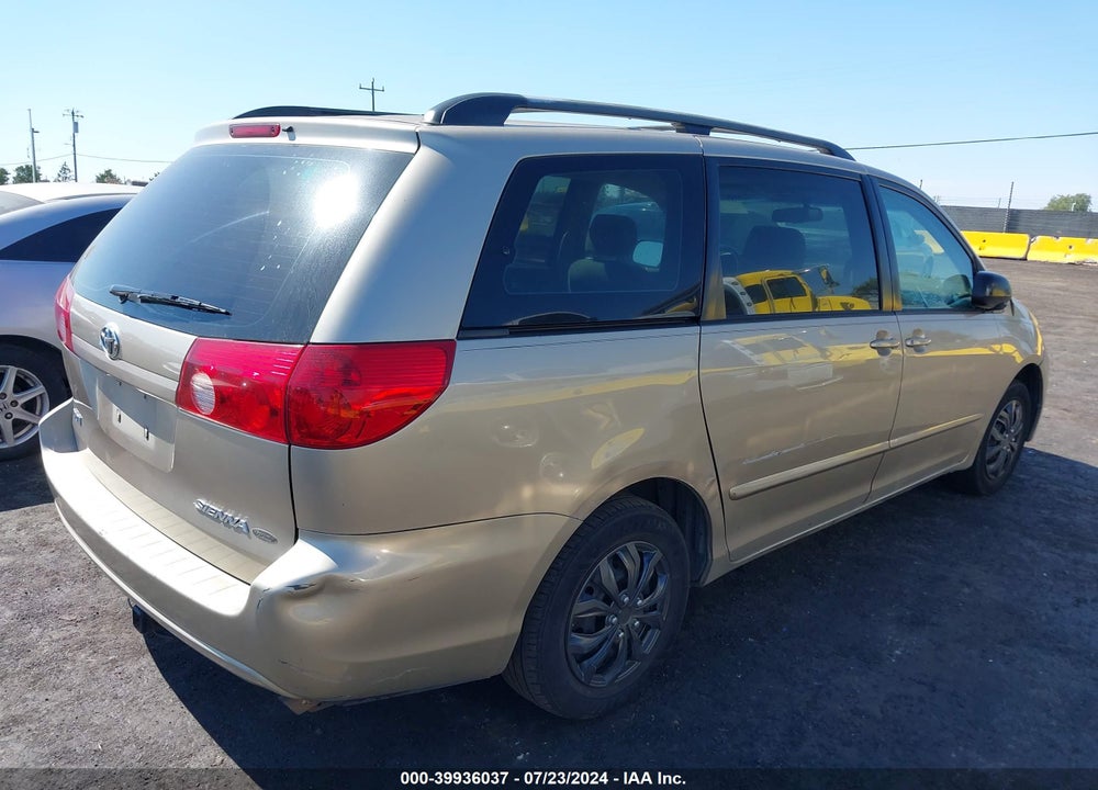 2007 TOYOTA SIENNA CE VIN: 5TDZK23C37S004876