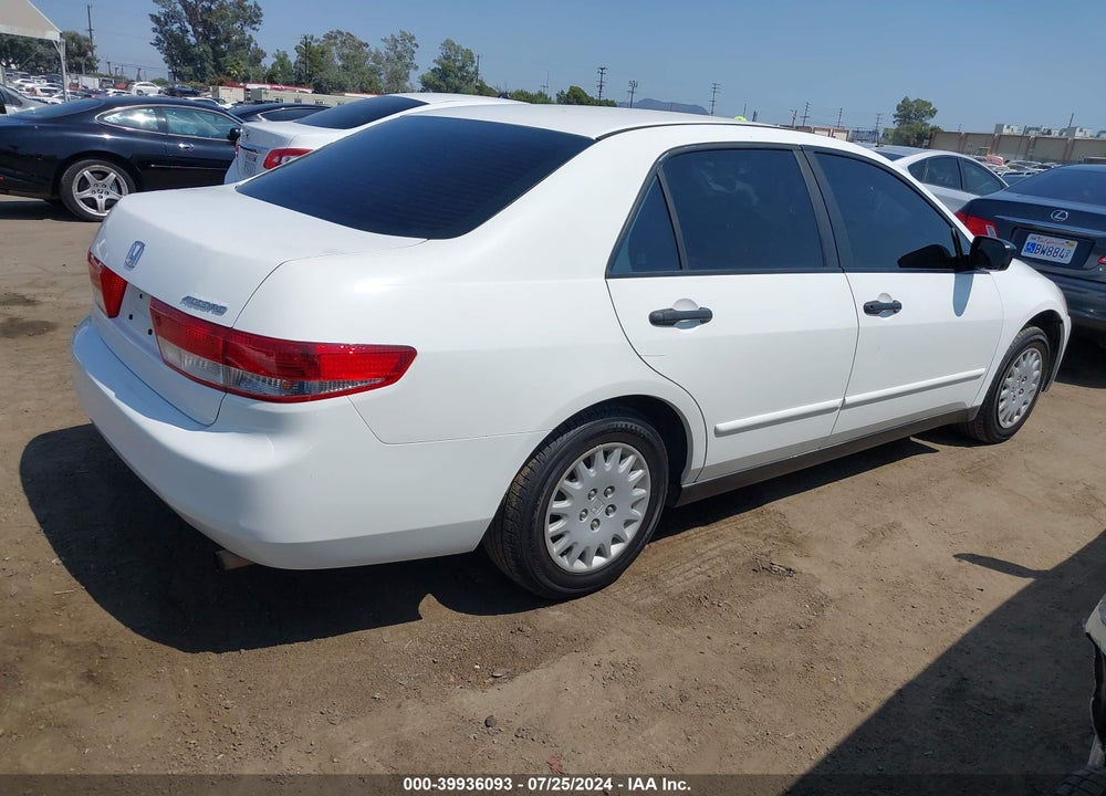 2004 HONDA ACCORD 2.4 DX VIN: 1HGCM56124A139739