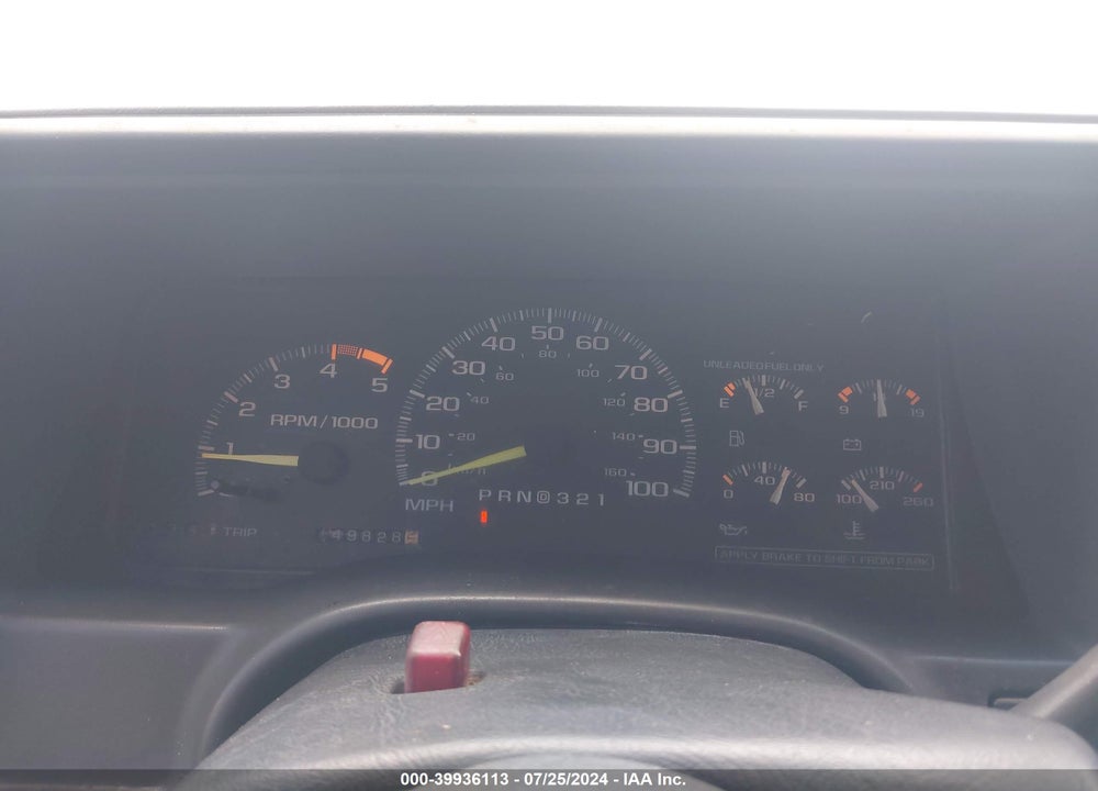 1995 CHEVROLET TAHOE VIN: 3GNEK18KXSG108952