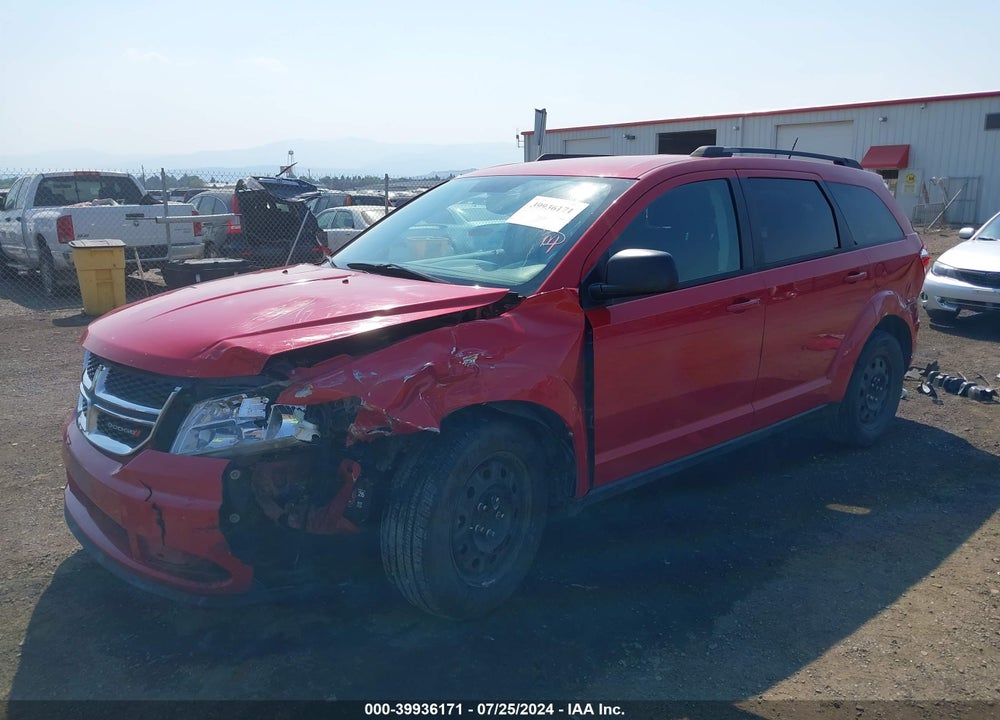 2014 DODGE JOURNEY SE VIN: 3C4PDCAB1ET268621