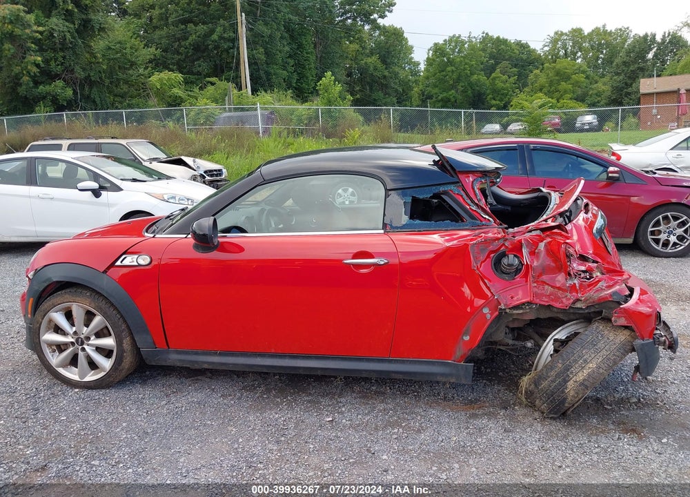 2012 MINI COOPER S VIN: WMWSX3C58CT155571