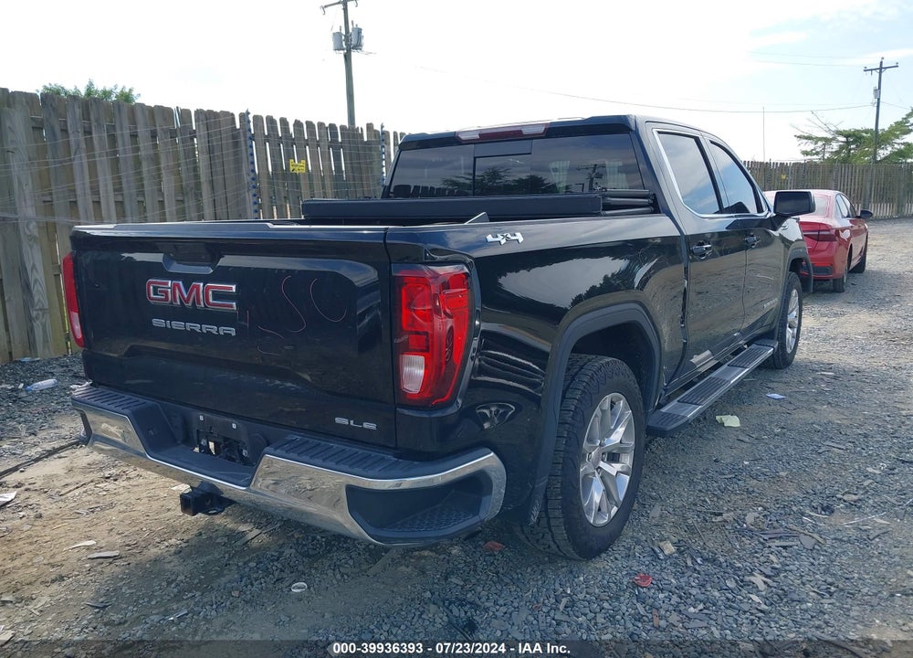 2020 GMC SIERRA 1500 4WD SHORT BOX SLE VIN: 3GTU9BED9LG206870