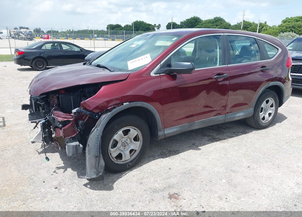 2015 HONDA CR-V LX VIN: 2HKRM3H39FH555150