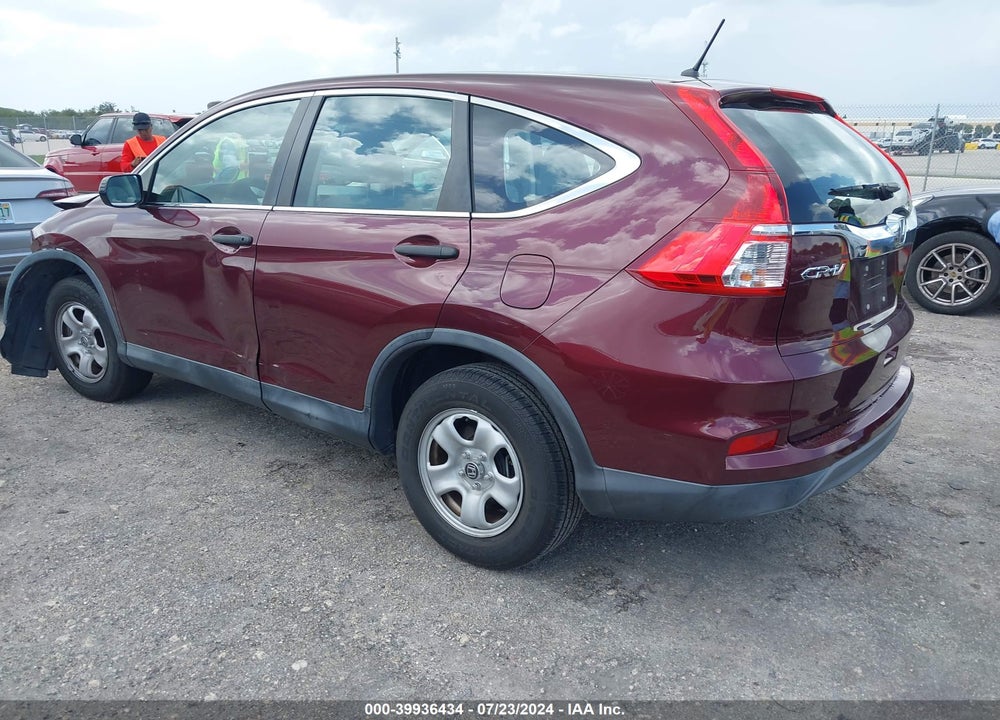 2015 HONDA CR-V LX VIN: 2HKRM3H39FH555150