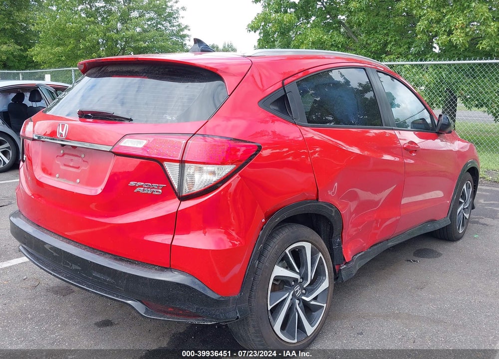 2019 HONDA HR-V VIN: 3CZRU6H12KG725782