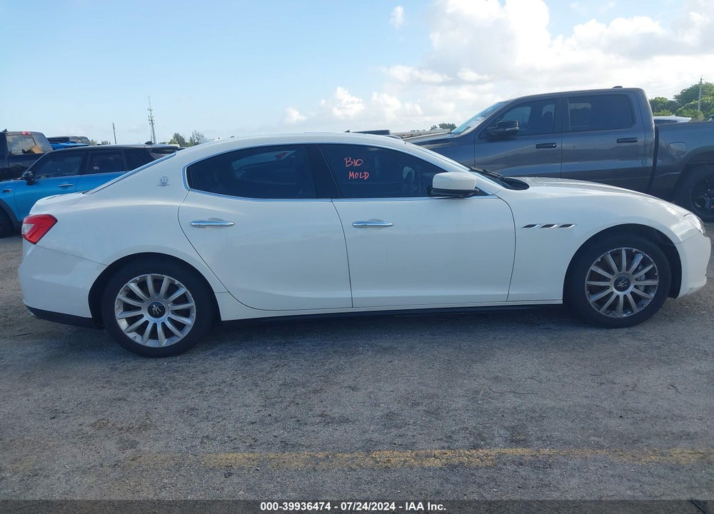 2014 MASERATI GHIBLI VIN: ZAM57XSA6E1103498