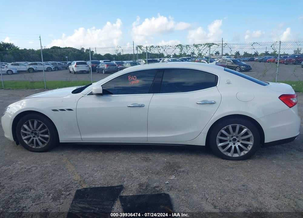 2014 MASERATI GHIBLI VIN: ZAM57XSA6E1103498