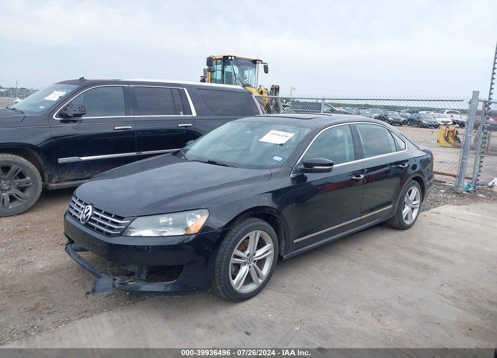 2013 VOLKSWAGEN PASSAT 2.0L TDI SE VIN: 1VWBN7A39DC051915