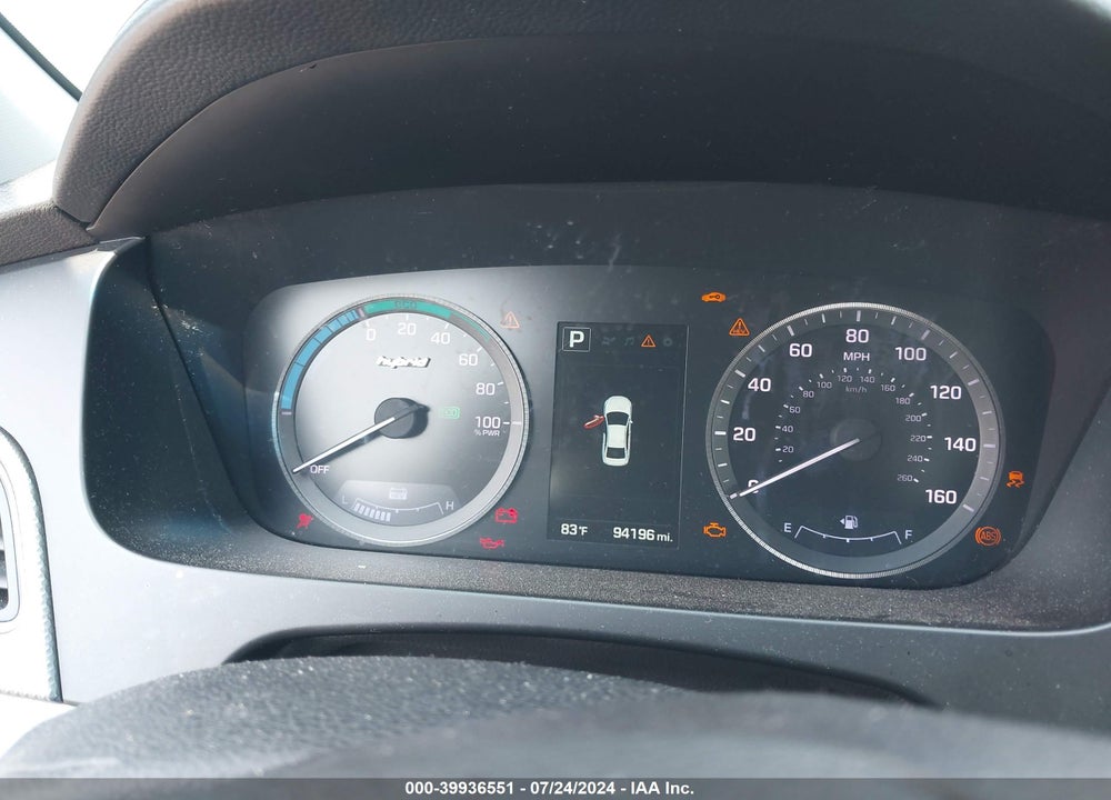 2016 HYUNDAI SONATA HYBRID SE VIN: KMHE24L19GA010988