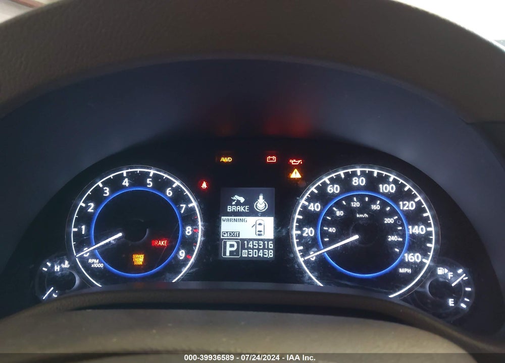 2012 INFINITI G37X VIN: JN1CV6EL2CM472933